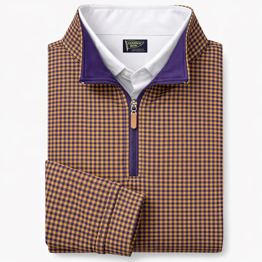 The Victory Quarter Zip - Purple/Gold